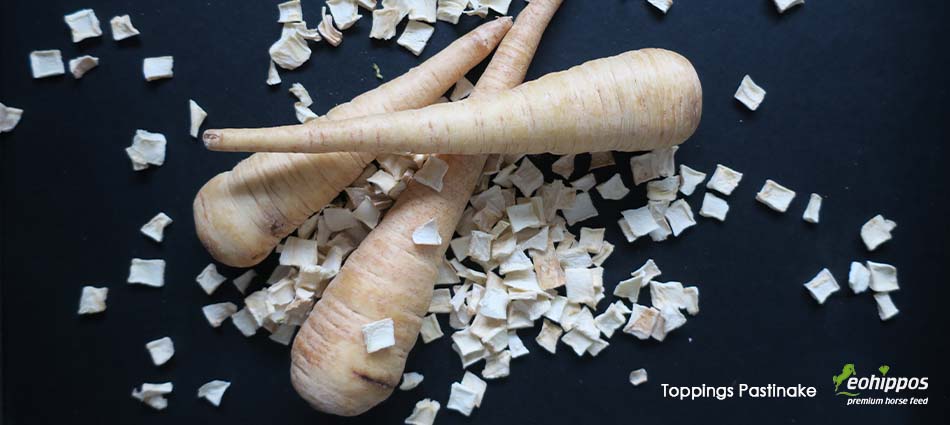 Toppings Pastinake Eohippos Leckerchen Leckerli für Pferde Pastianke Toppings von Eohippos Pferdefutter Pastinake getrocknetes Gemüse für Pferde ohne Zucker