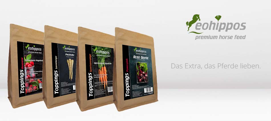 Eohippos Toppings Eohippos Pferdefutter Toppings Vitamine für Pferde